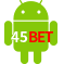 Aplicativo 45BET para Android